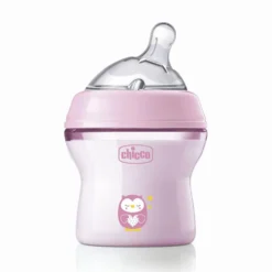Chicco Natural Feeling - Biberon 0M+ Capacità 150ml Colore Rosa, 1 Pezzo