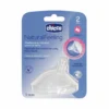 Chicco Natural Feeling - Tettarella in Silicone 2M+ Flusso Medio, 1 Pezzo