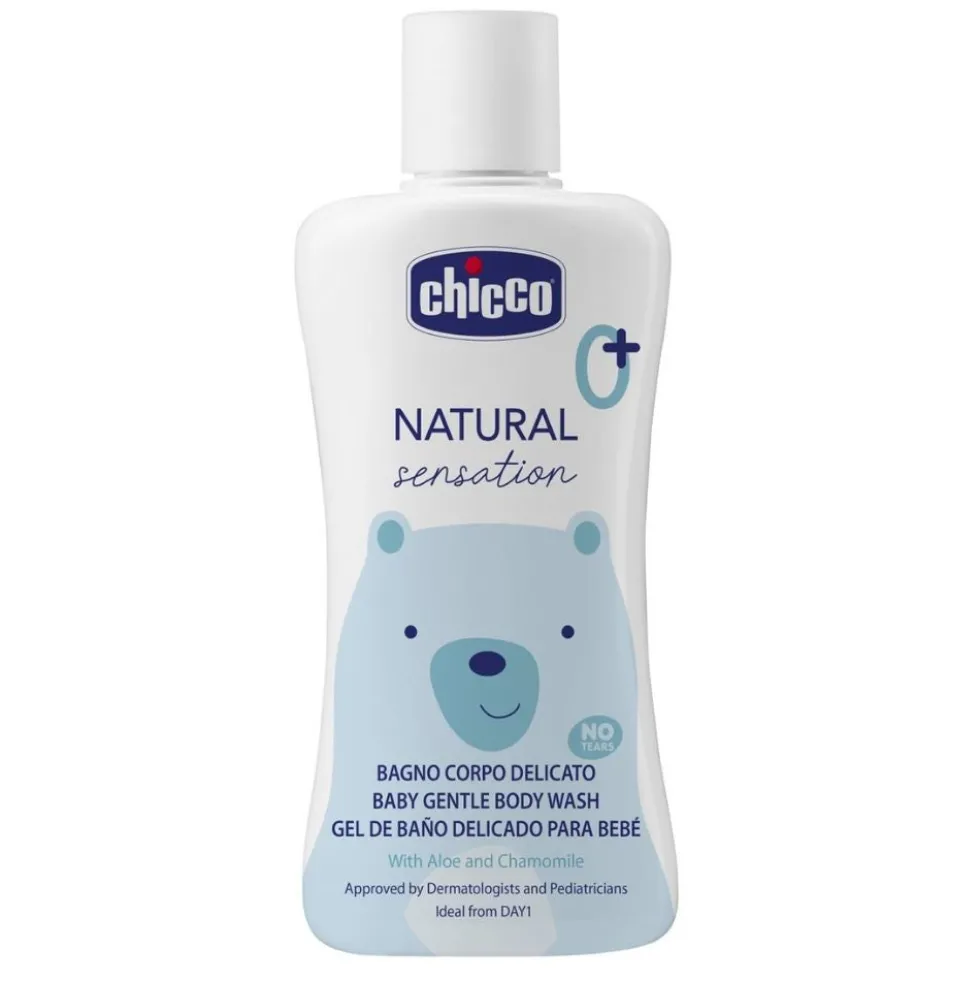 Chicco Natural Sensation - Baby Detergente Corpo Delicato per Bambini 0M+, 200ml