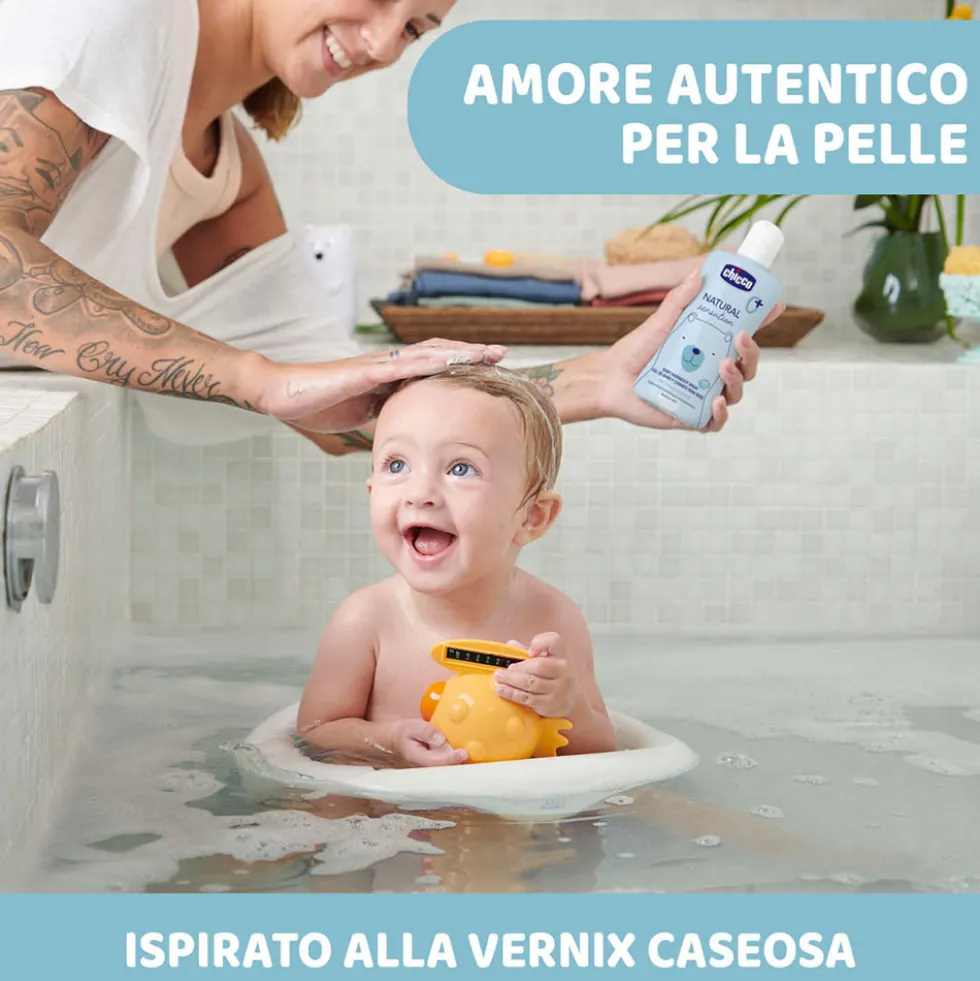 Chicco Natural Sensation - Baby Detergente Corpo e Capelli per Bambini 0M+,500ml