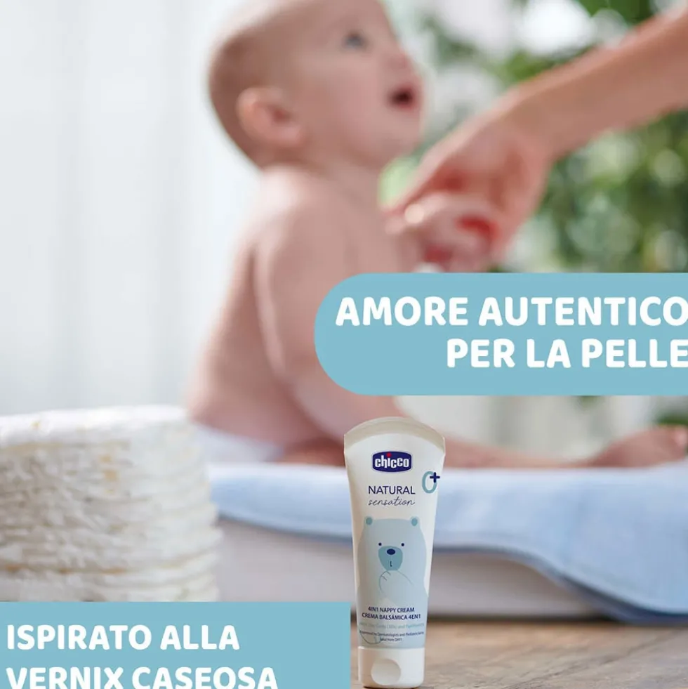 Chicco Natural Sensation - Pasta Lenitiva 4in1 per Bambini 0M+, 100ml