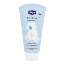 Chicco Natural Sensation - Set per l'igiene del bebè con detergente e crema corpo, 200 ml e 150 ml