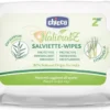 Chicco Natural Z - Salviettine antizanzare per proteggere e rinfrescare la pelle, 20 salviettine