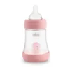 Chicco Perfect 5 - Biberon anticolica rosa a flusso lento per l'allattamento, 1 biberon da 150 ml
