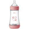 Chicco Perfect 5 - Biberon anticolica rosa 2m+ a flusso medio per una suzione naturale, 240 ml