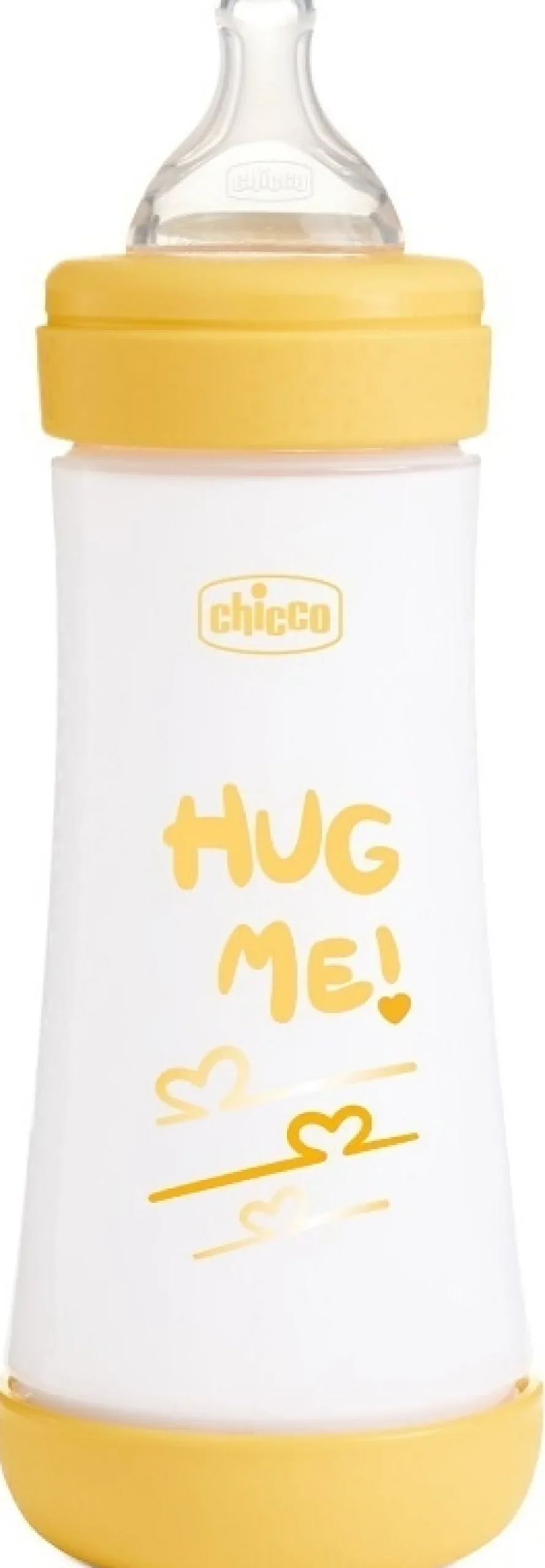 Chicco Perfect 5 - Biberon 4M+ Giallo Flusso Veloce Capacità 300ml, 1 Pezzo