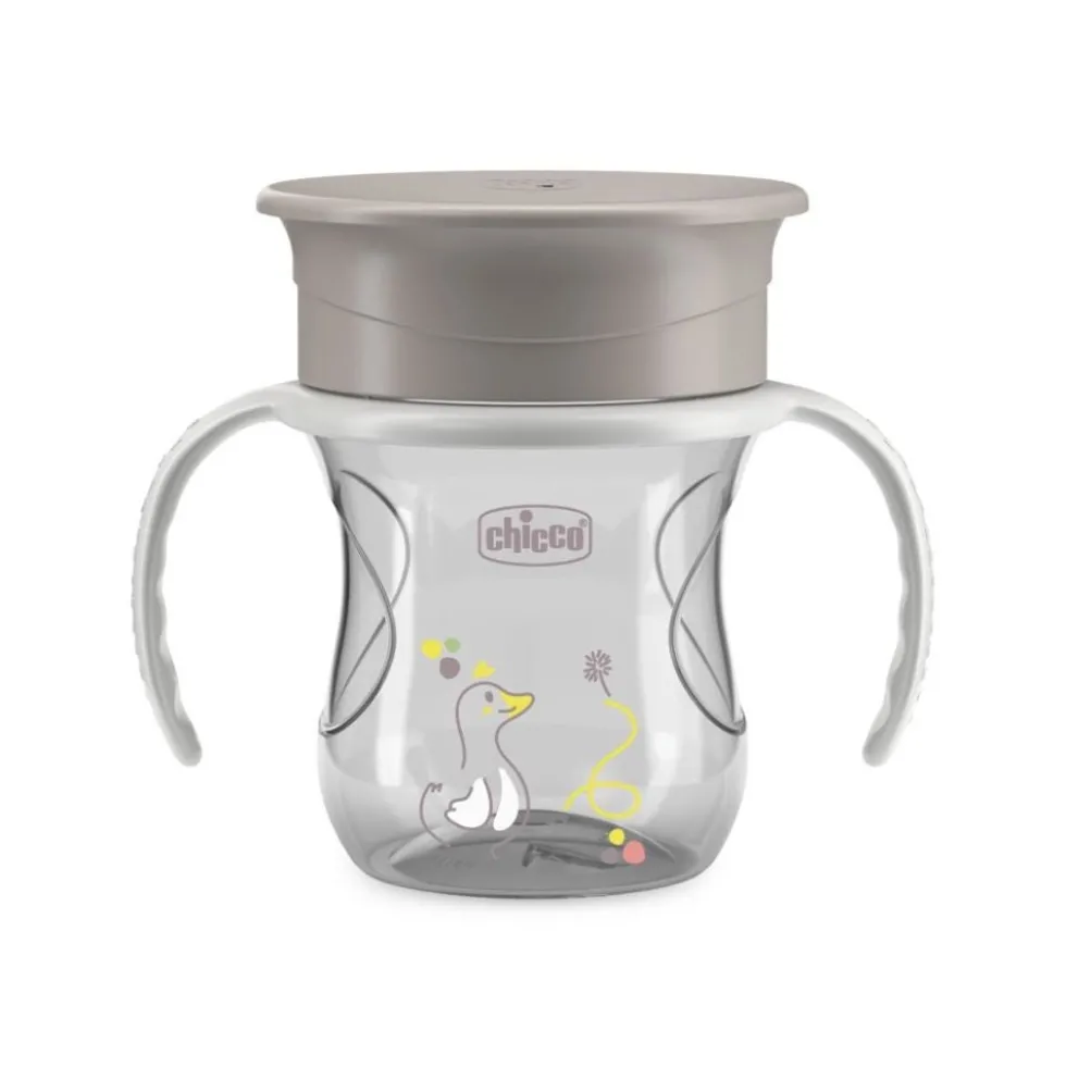 Chicco Perfect Cup Tazza 12m+ Colore Grigio, 200ml