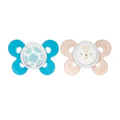 Chicco PhysioForma - Comfort Succhietto 6-16M Tettarella in Silicone Blu,2 Pezzi