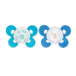 Chicco PhysioForma - Comfort Succhietto 6-16M Tettarella in Silicone Blu,2 Pezzi