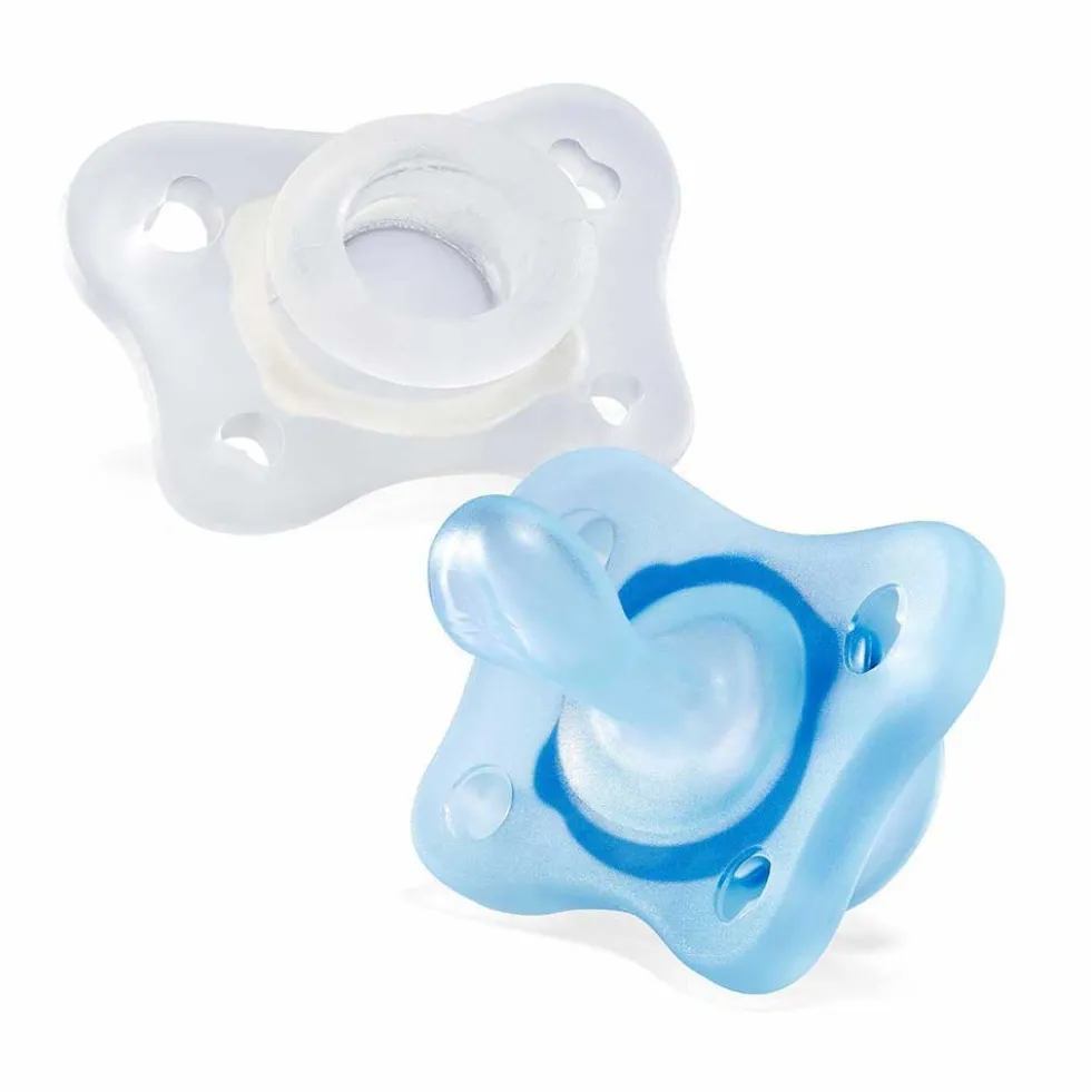 Chicco PhysioForma Gommottino 0-2 mesi - Succhietto in silicone per la respirazione, 2 pezzi