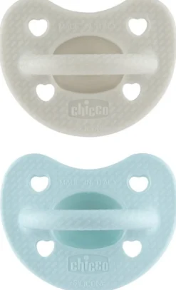 Chicco PhysioForma - Soft Luxe 6-16M Succhietto in Silicone Bimbo, 2 pezzi