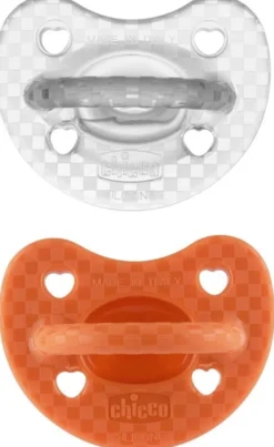 Chicco PhysioForma - Soft Luxe 16-36M Succhietto in Silicone Bimba, 2 pezzi