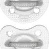Chicco PhysioForma - Succhietto Gommotto 6-16M Crystal in Silicone, 2 Pezzi