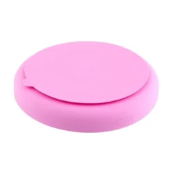 Chicco Piatto in Silicone con Ventosa Colore Rosa, 1 Pezzo