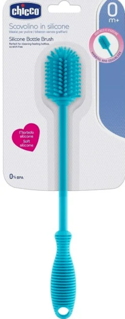 Chicco Scovolino in silicone - Spazzola per la pulizia dei biberon e delle tazze, 1 pezzo