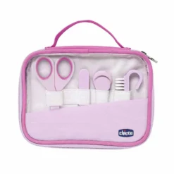 Chicco Set unghie mani felici rosa - Kit per la cura delle unghie dei neonati, 4 accessori