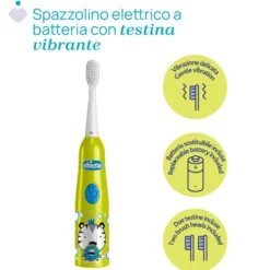 Chicco Spazzolino Elettrico 3+ Colore Giallo Tigre, 1 Pezzo