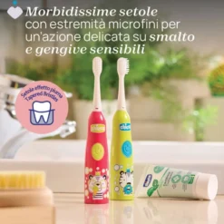 Chicco Spazzolino Elettrico 3+ Colore Rosa Panda, 1 Pezzo