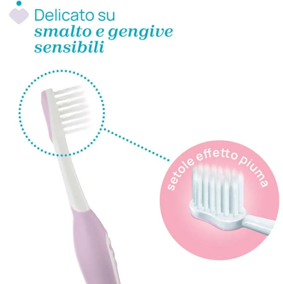 Chicco Spazzolino Primi Denti 6-36 mesi - Spazzolino manuale per l'igiene orale, 1 pezzo rosa