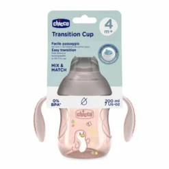 Chicco Tansition Cup Tazza 4m+ colore Rosa, 200ml