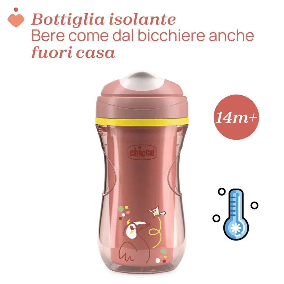 Chicco Tazza Active 14M+ Capacità 266ml Colore Rosa, 1 Pezzo