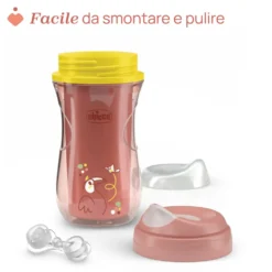 Chicco Tazza Active 14M+ Capacità 266ml Colore Rosa, 1 Pezzo