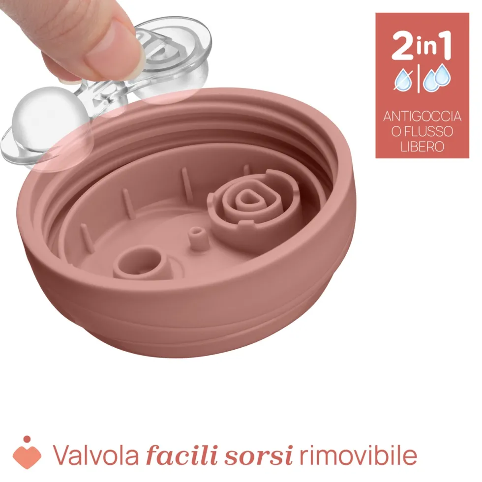 Chicco Tazza Advanced 12M+ Capacità 266ml Colore Rosa, 1 Pezzo