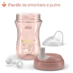 Chicco Tazza Advanced 12M+ Capacità 266ml Colore Rosa, 1 Pezzo