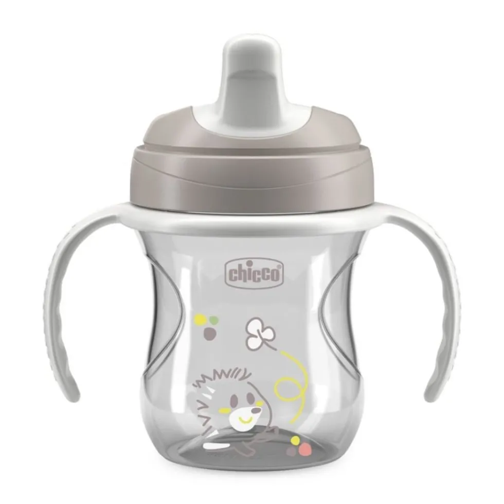 Chicco Training Cup Tazza 6m+ colore Grigio, 200ml