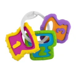 Chicco Trillino chiavi afferrafacile - Gioco massaggiagengive per la dentizione, 1 pezzo