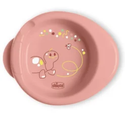 Chicco Warmy Plate Piatto per Pappa Calda 6m+ Rosa, 1 pezzo