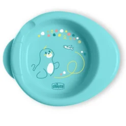 Chicco Warmy Plate Piatto per Pappa Calda 6m+ Azzurro, 1 pezzo