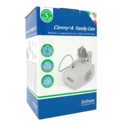 Chiesi Clenny A Family Care - Aerosol a compressore per la terapia respiratoria, 1 dispositivo