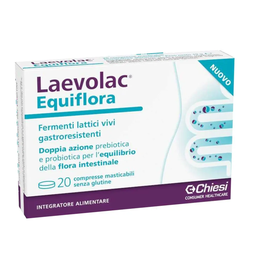 Chiesi Farmaceutici Laevolac - Equiflora Fermenti Lattici, 20 Compresse