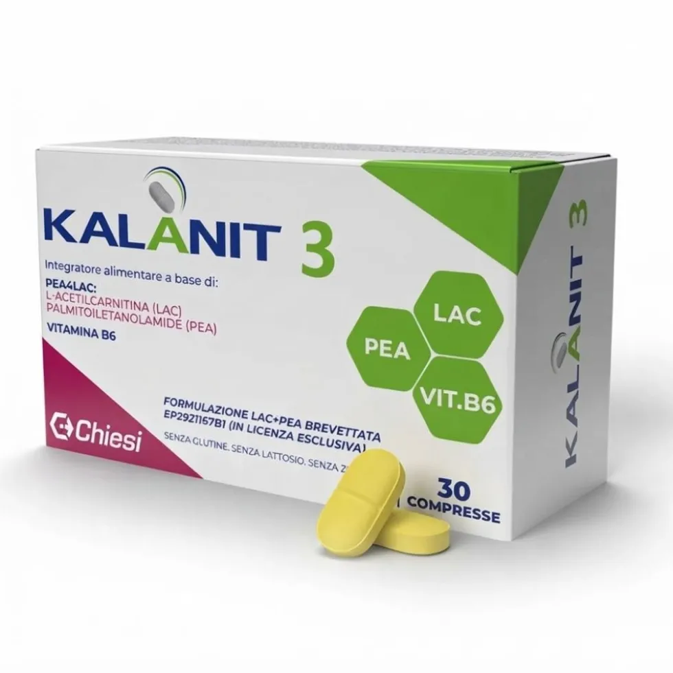 Chiesi Kalanit 3 Integratore Alimentare per il Sistema Nervoso, 30 compresse