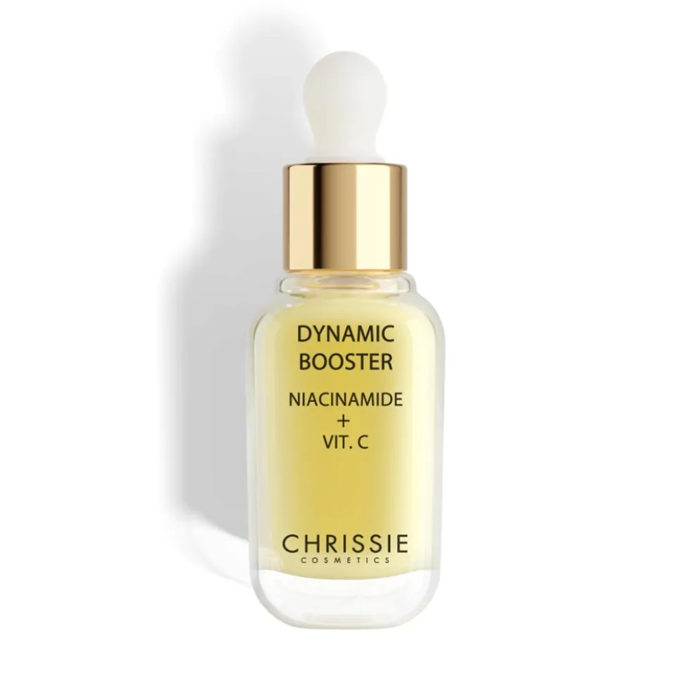 Chrissie Cosmetics Dynamic Booster - Siero per il viso illuminante e uniformante, 30 ml