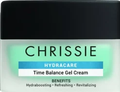 Chrissie Cosmetics Hydracare Time Balance Crema gel idratante per il viso e il collo, 50 ml