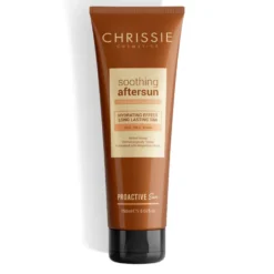 Chrissie Cosmetics Proactive Sun - Fluido gel doposole lenitivo per il viso e il corpo, 150 ml