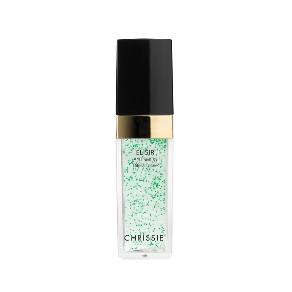 Chrissie Elisir viso antismog difesa totale - Siero viso contro l'inquinamento e la luce blu, 30 ml