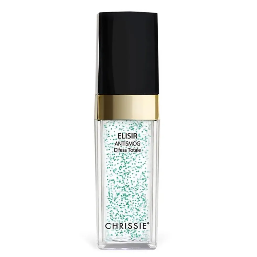 Chrissie Elisir viso antismog difesa totale - Siero viso contro l'inquinamento e la luce blu, 30 ml