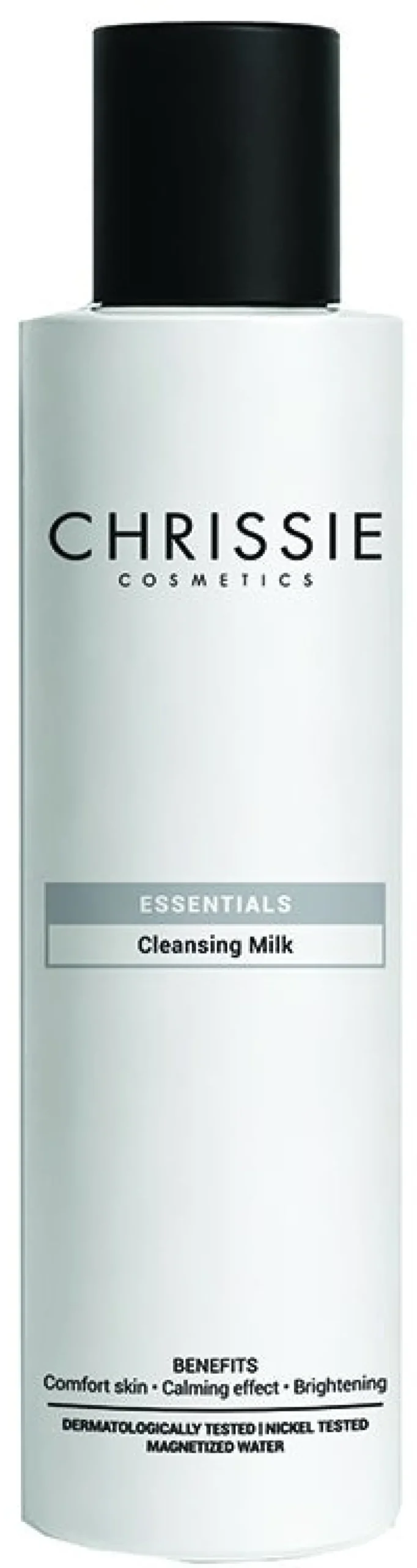 Chrissie Essentials Cleansing Milk Latte detergente e struccante emolliente per il viso, 150 ml