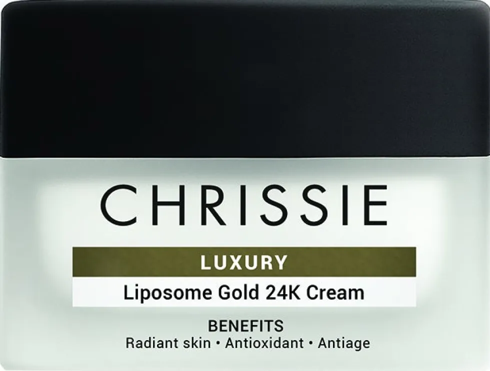Chrissie Luxury Liposome Gold 24K Cream Crema viso antiage e illuminante, 50 ml
