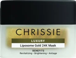 Chrissie Luxury Liposome Gold 24K Mask Maschera viso in gel antietà e illuminante, 50 ml