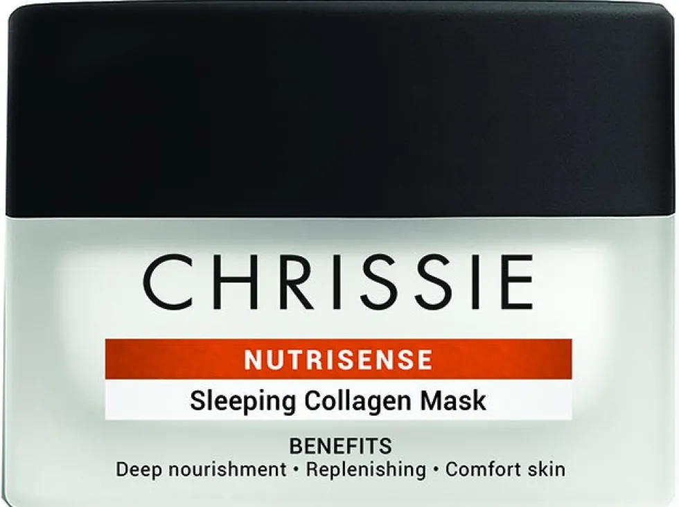 Chrissie Nutrisense Sleeping Collagen Mask Maschera notte al collagene nutriente per il viso, 50 ml