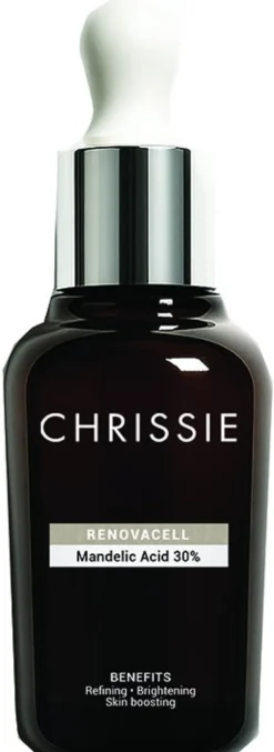 Chrissie Renovacell Acido Mandelico 30% Siero esfoliante per il viso e il collo, 30 ml