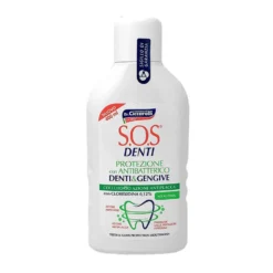 Ciccarelli Sos Denti - Collutorio antiplacca alla clorexidina 0,12% per denti e gengive, 400 ml