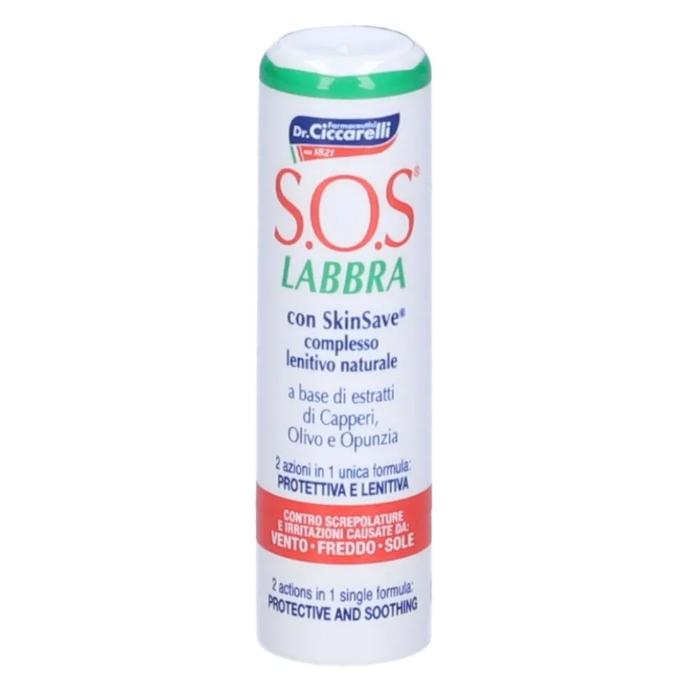 Ciccarelli Sos Labbra Stick Protettivo Lenitivo, 5,5ml