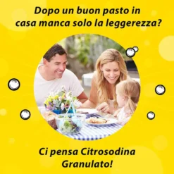 Citrosodina Granulato Effervescente - Integratore digestivo contro la pesantezza di stomaco, 150 g