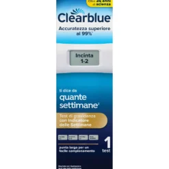 Clearblue Test di Gravidanza con Indicatore delle Settimane, 1 Test Digitale