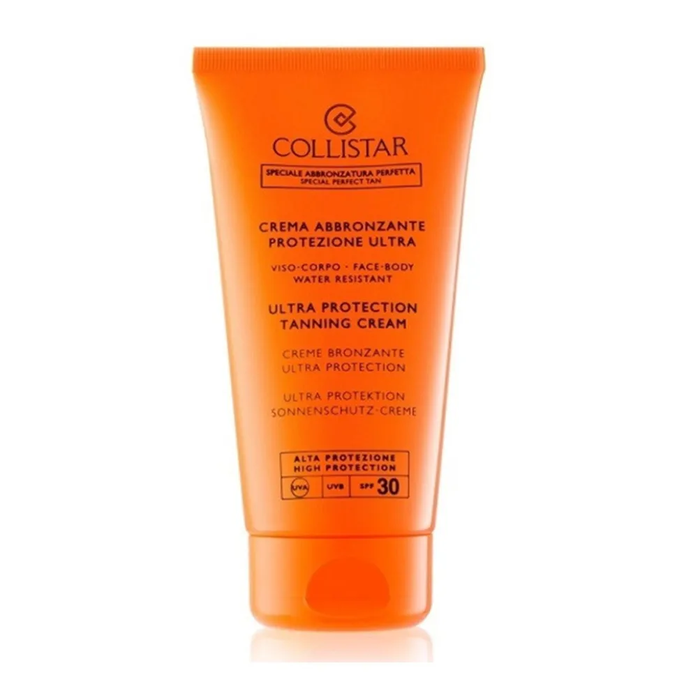 Collistar Crema Abbronzante Protezione Ultra SPF30 - Crema per un'abbronzatura luminosa, 150 ml